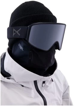 Anon M4 Cylindrical Goggles + Bonus Lens + MFI Face Mask Smoke (Lens: Perceive Sunny Onyx) -Combinaisons de ski Webstore anon m4 cylindrical goggles bonus lens mfi face mask smoke lens perceive sunny onyx 3