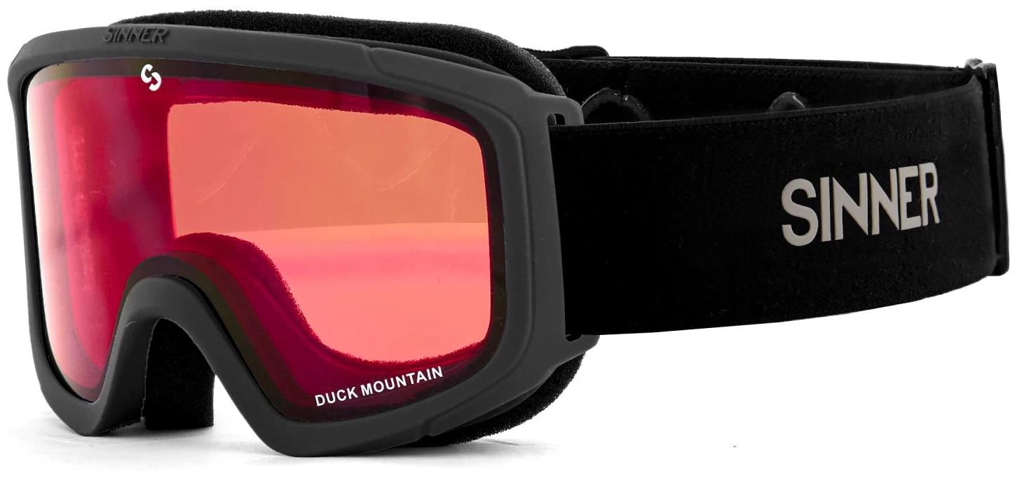 Sinner Duck Mountain Matte Black (Lens: Full Red Mirror) 3 Sinner Duck Mountain Matte Black (Lens: Full Red Mirror)